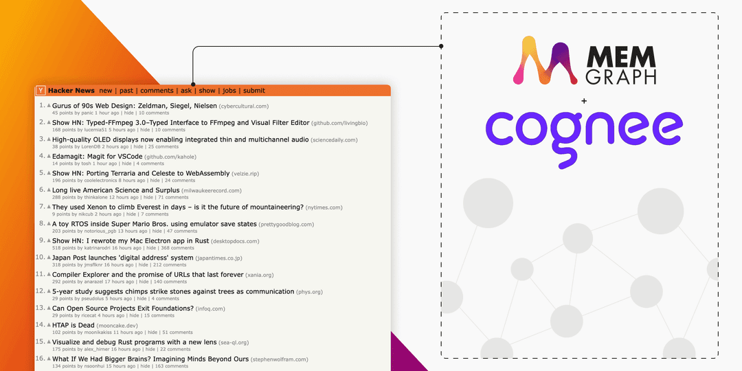 Cognee + Memgraph: How To Build An Intelligent Knowledge Graph Using Hacker News Data