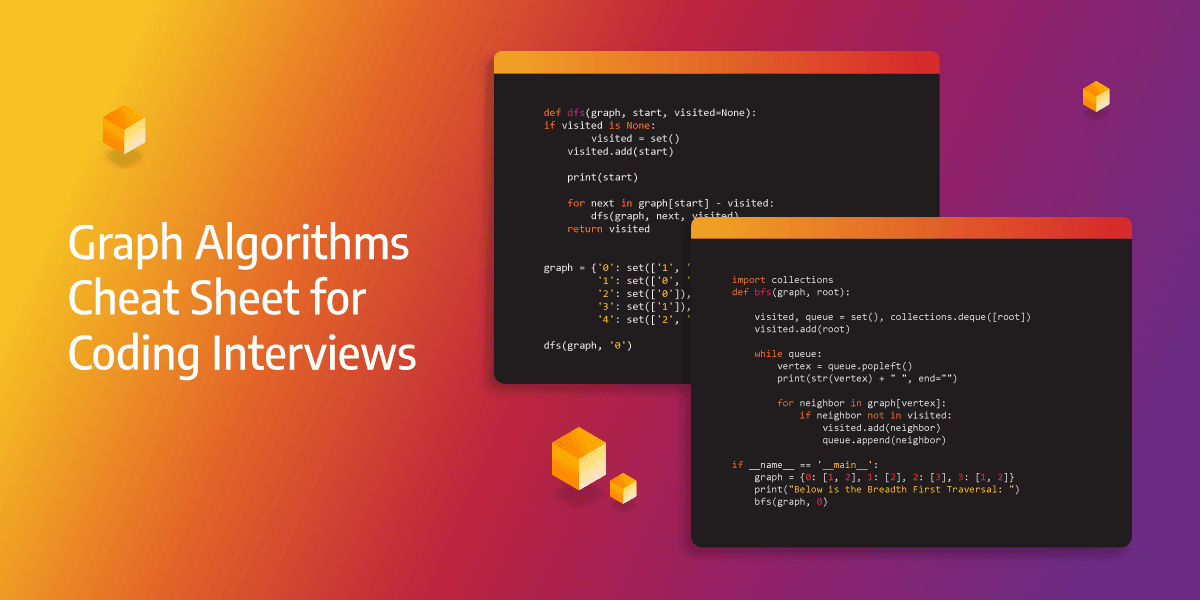 Graph Algorithms Cheat Sheet For Coding Interviews