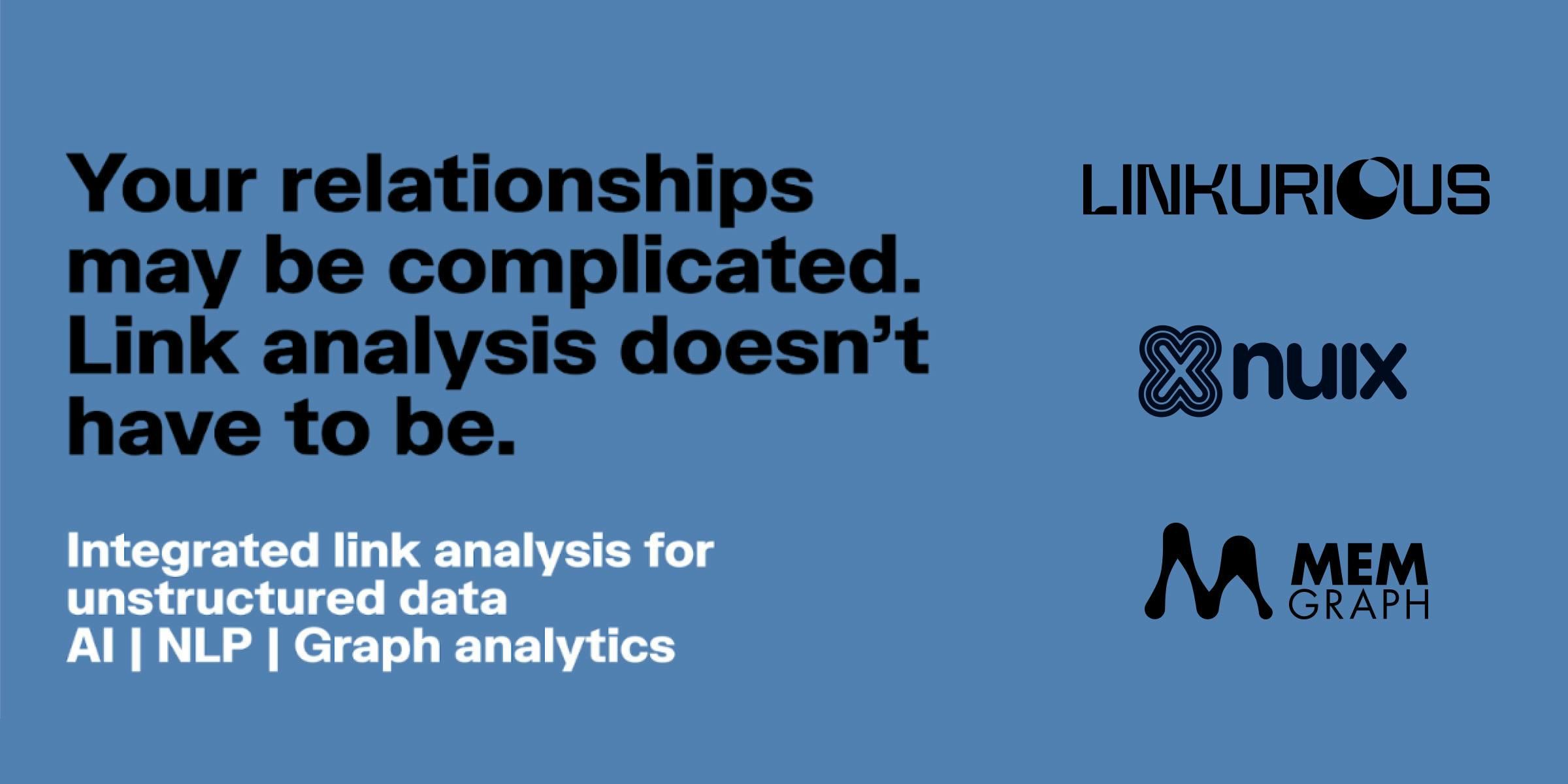 Nuix and Linkurious join Memgraph on the Gartner Data & Analytics Summit!