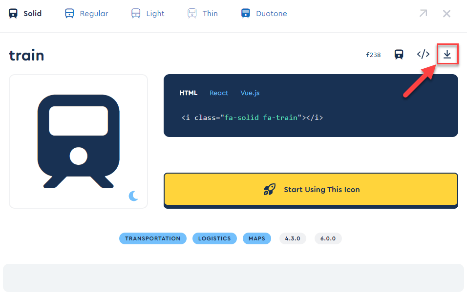 FontAwesome là một trong những công cụ HTML tuyệt vời để tạo ảnh nút hiệu quả. Bạn có thể tạo một biểu tượng đẹp với FontAwesome theo ý muốn và sử dụng nó cho nút kết thúc hoặc các liên kết để trang web của mình trở nên tiện nghi hơn.