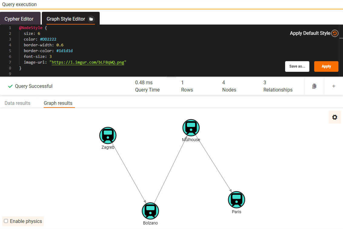 How to use Font Awesome icons for node images | Memgraph Docs