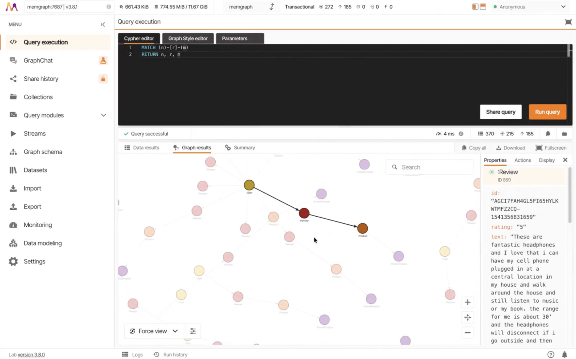 Amazon Reviews Knowledge Graph