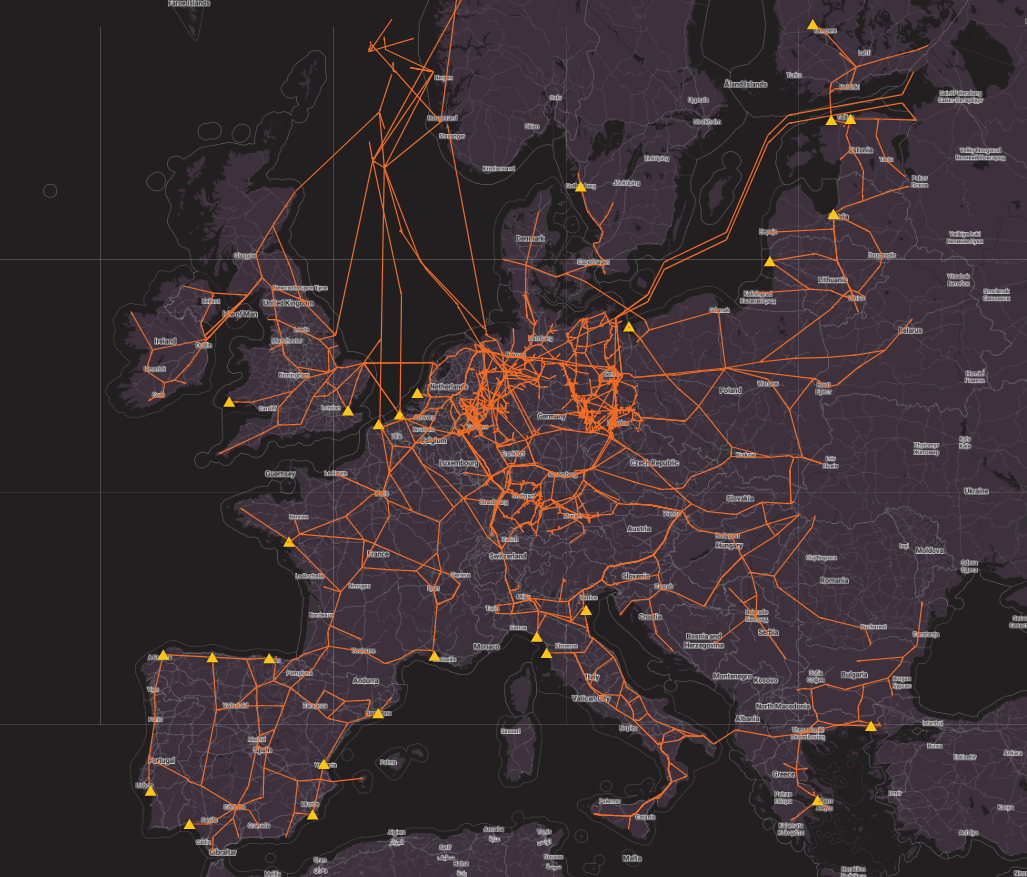 natural gas pipeline europe